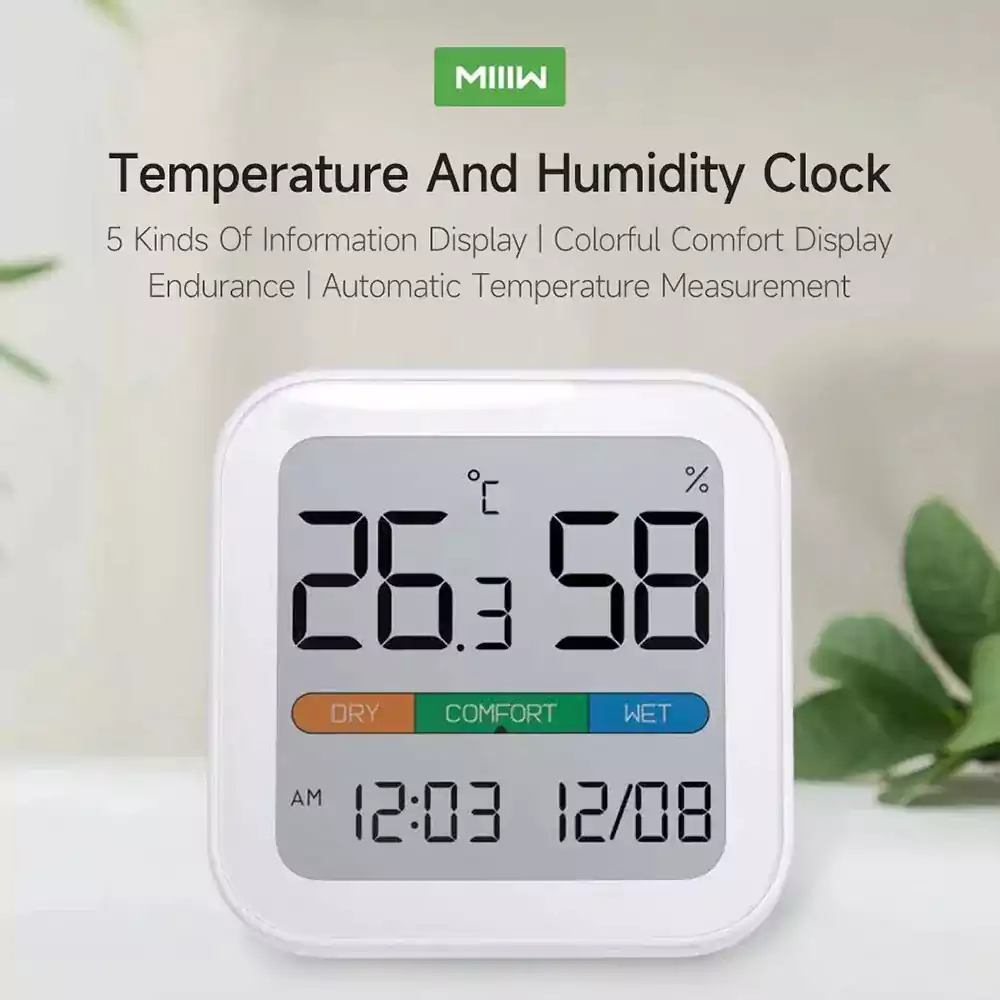 Xiaomi MIIIW S210 Comfort Temperature & Humidity Clock 2