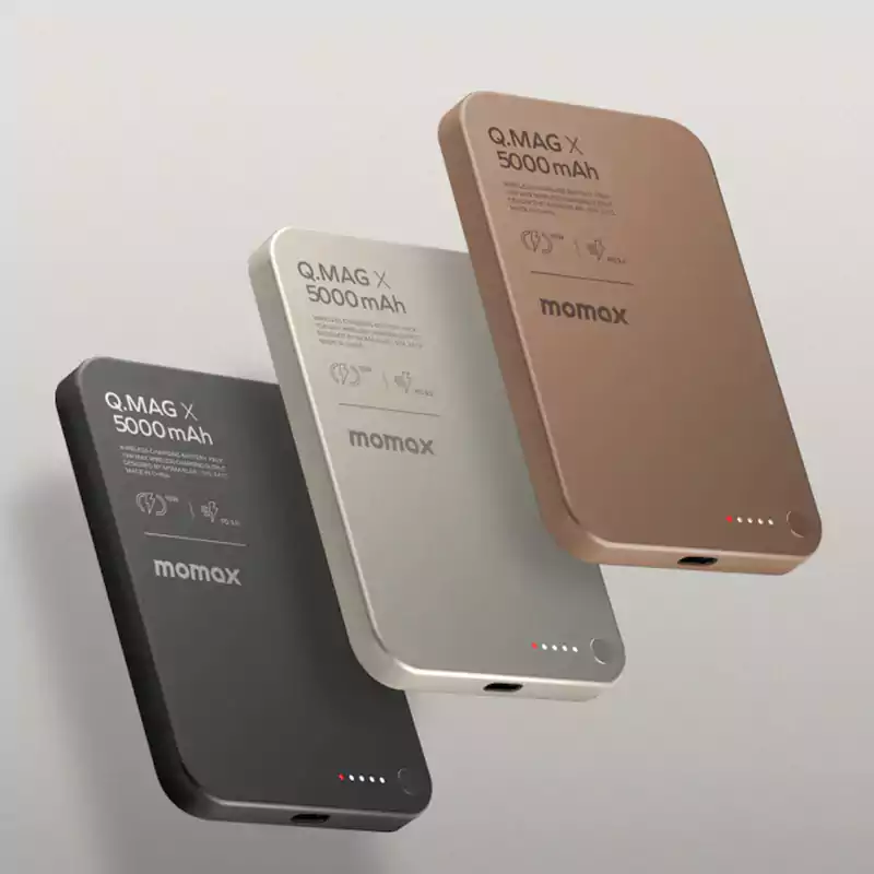 MOMAX Q.Mag X 5000mAh Magnetic Wireless Power Bank 4