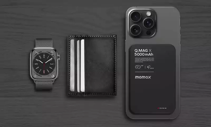 MOMAX Q.Mag X 5000mAh Magnetic Wireless Power Bank 5
