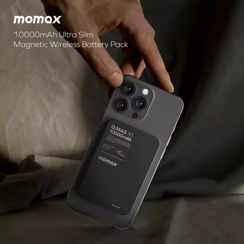 MOMAX Q.Mag X1 10000mAh Magnetic Wireless Power Bank 2