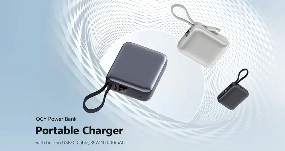QCY PB10C 35W PD 10000mAh Power Bank 1