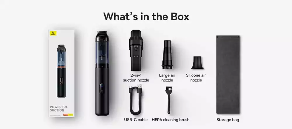 Baseus A5 Portable Car Vacuum Cleaner 5