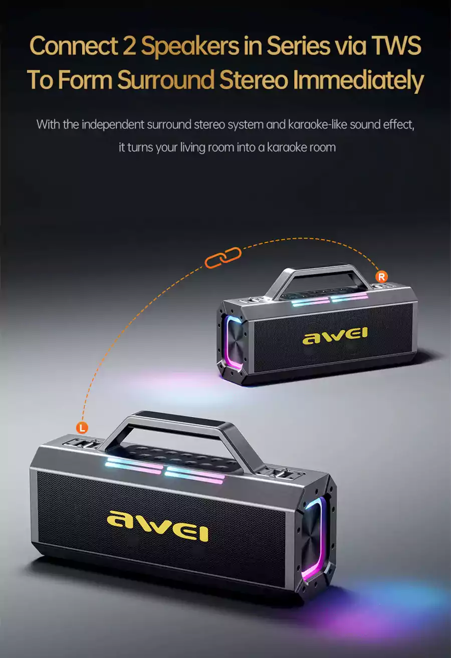 Awei KT8 160W Outdoor Karaoke Wireless Speaker 3
