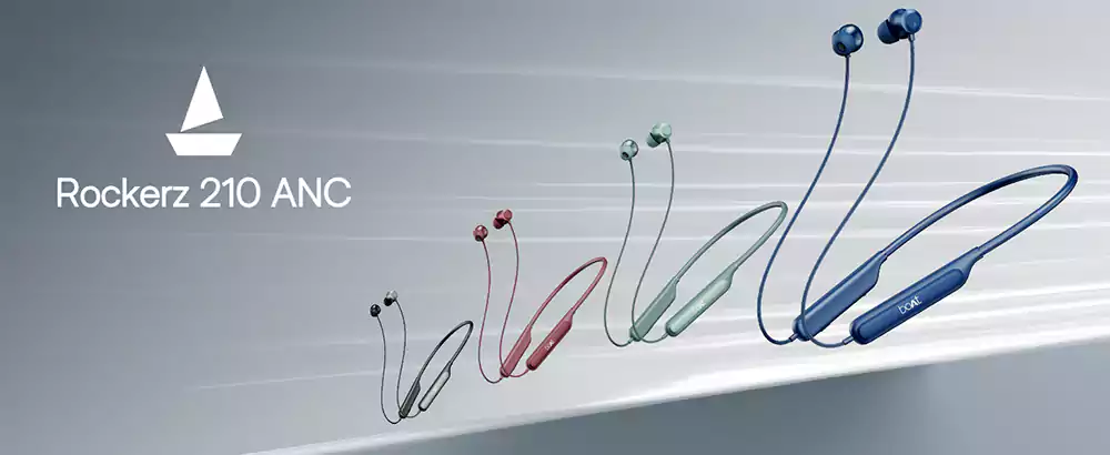 BoAt Rockerz 210 ANC Bluetooth Neckband Earphones