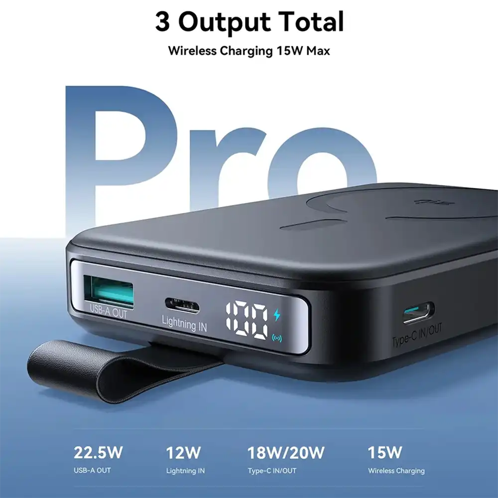 Joyroom JR-PBM11 10000mAh Qi2 Wireless Power Bank 3
