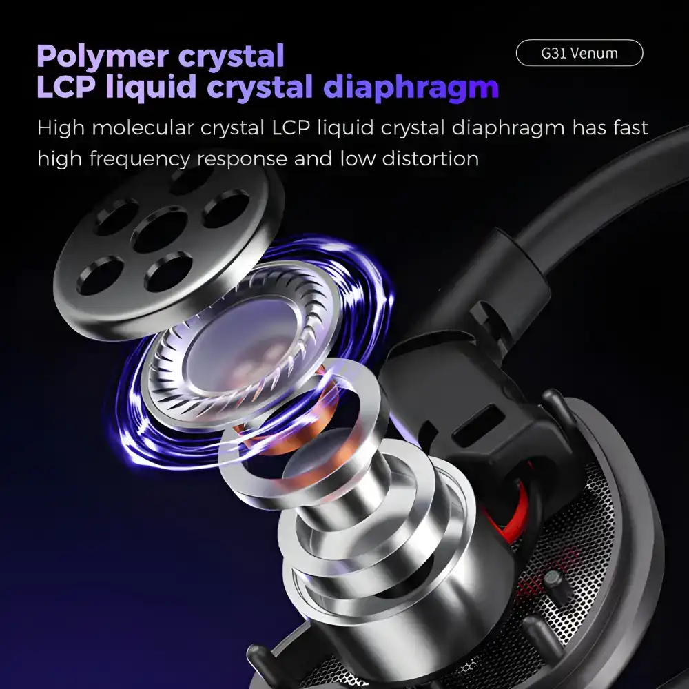 Plextone G31 VENOM HiFi Gaming Earphone 4