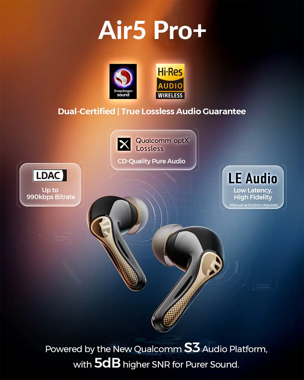 SoundPeats Air 5 Pro Plus ANC True Wireless Earbuds