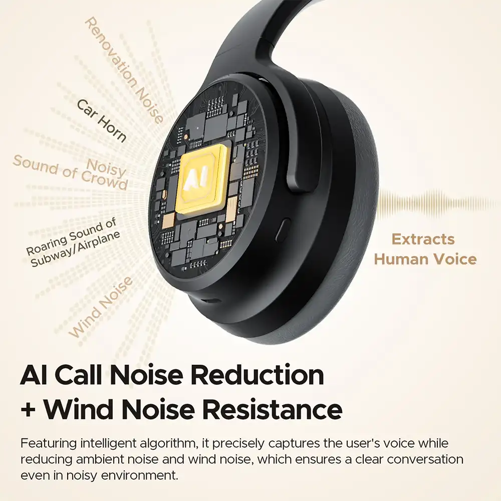 SoundPeats Space Pro ANC Bluetooth Headset 4