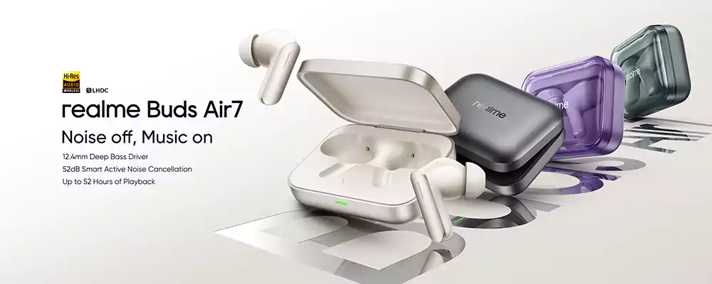 realme Buds Air 7 ANC True Wireless Earbuds