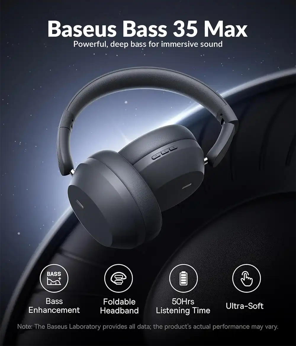 Baseus Bass 35 Max Wireless Headphones 2