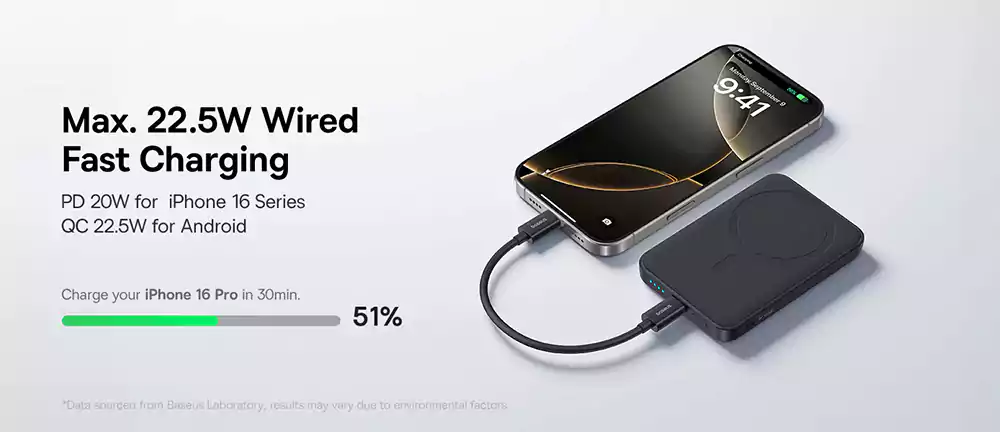 Baseus EnerFill FM11 10000mAh 22.5W Magnetic MagSafe Power Bank 4