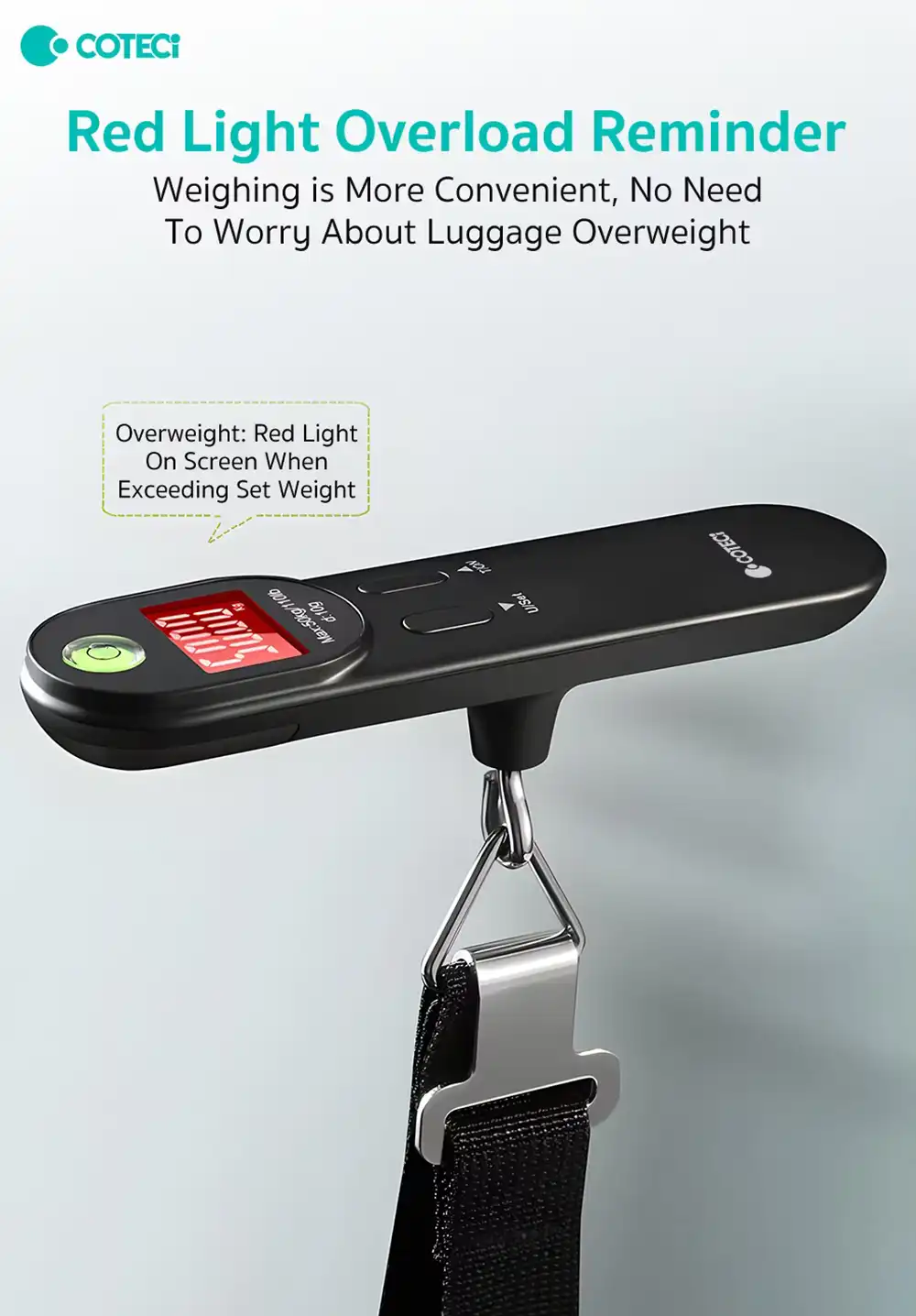 Coteci TR-044 Digital Luggage Scale 4