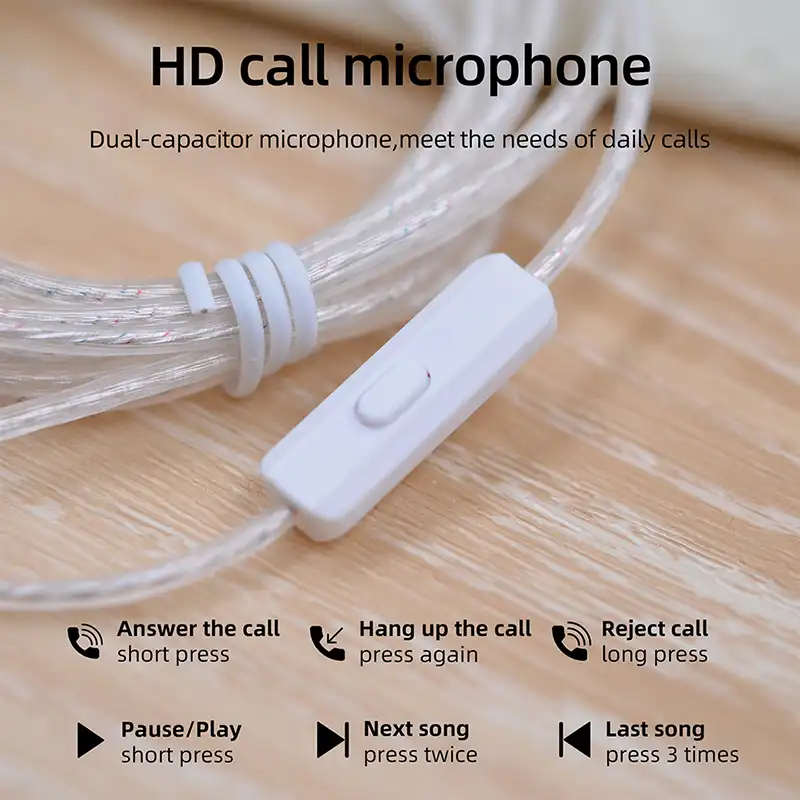 KZ Silver Plated Flat Earphone Upgrade Cable 3.5mm 5