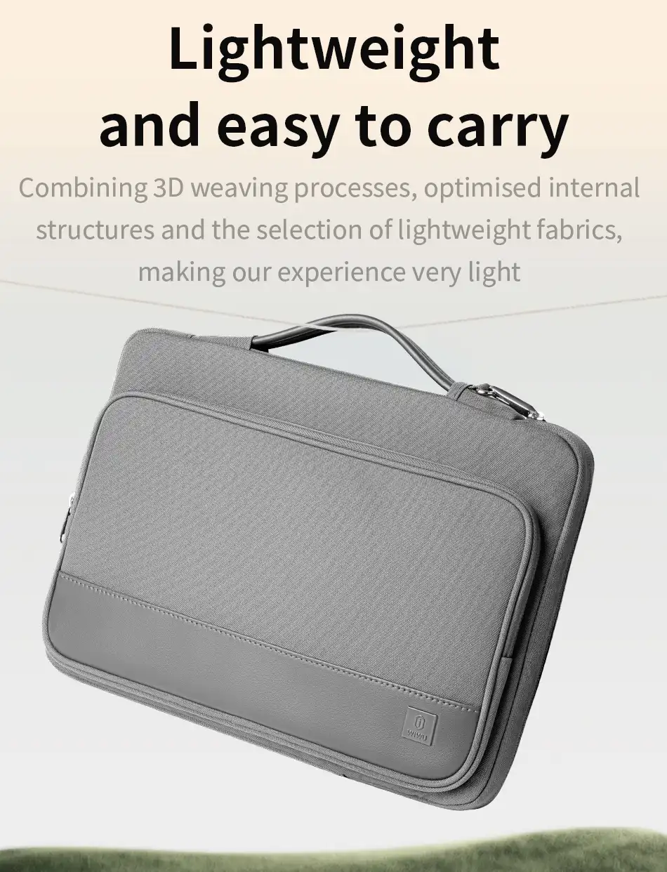 WiWU Cozy Classic Waterproof Polyester Laptop Sleeve 8