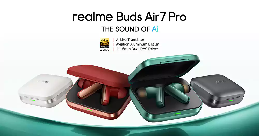realme Buds Air 7 Pro ANC True Wireless Earbuds