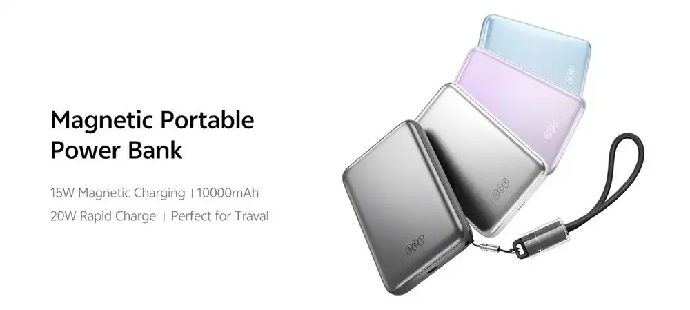 QCY PBW10A 10000mAh 22.5W Magnetic Wireless Power Bank 1