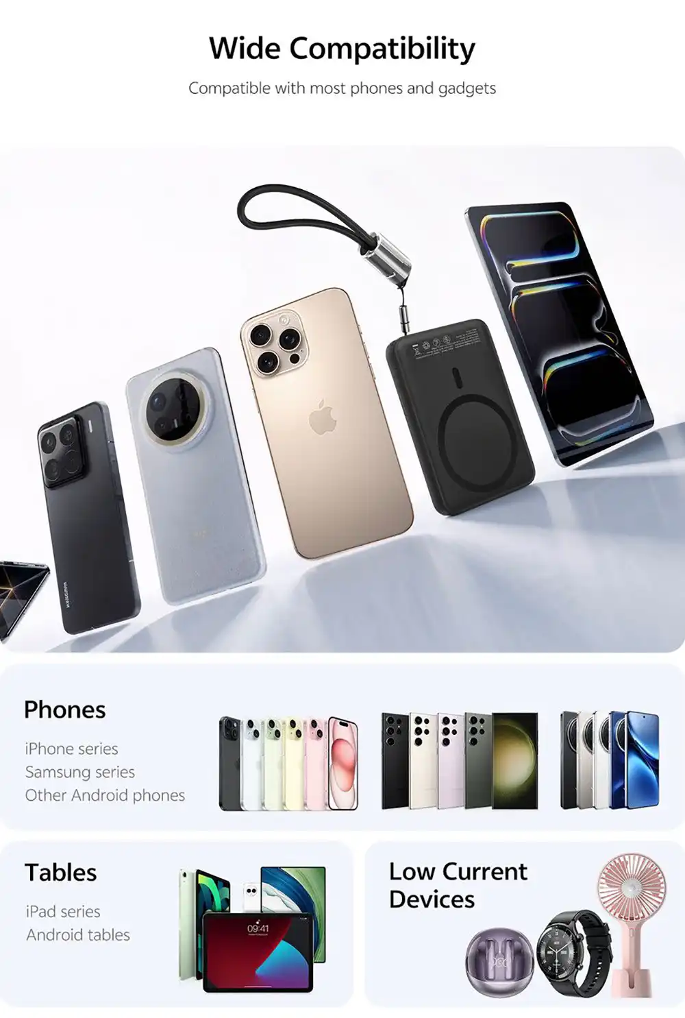 QCY PBW10A 10000mAh 22.5W Magnetic Wireless Power Bank 3