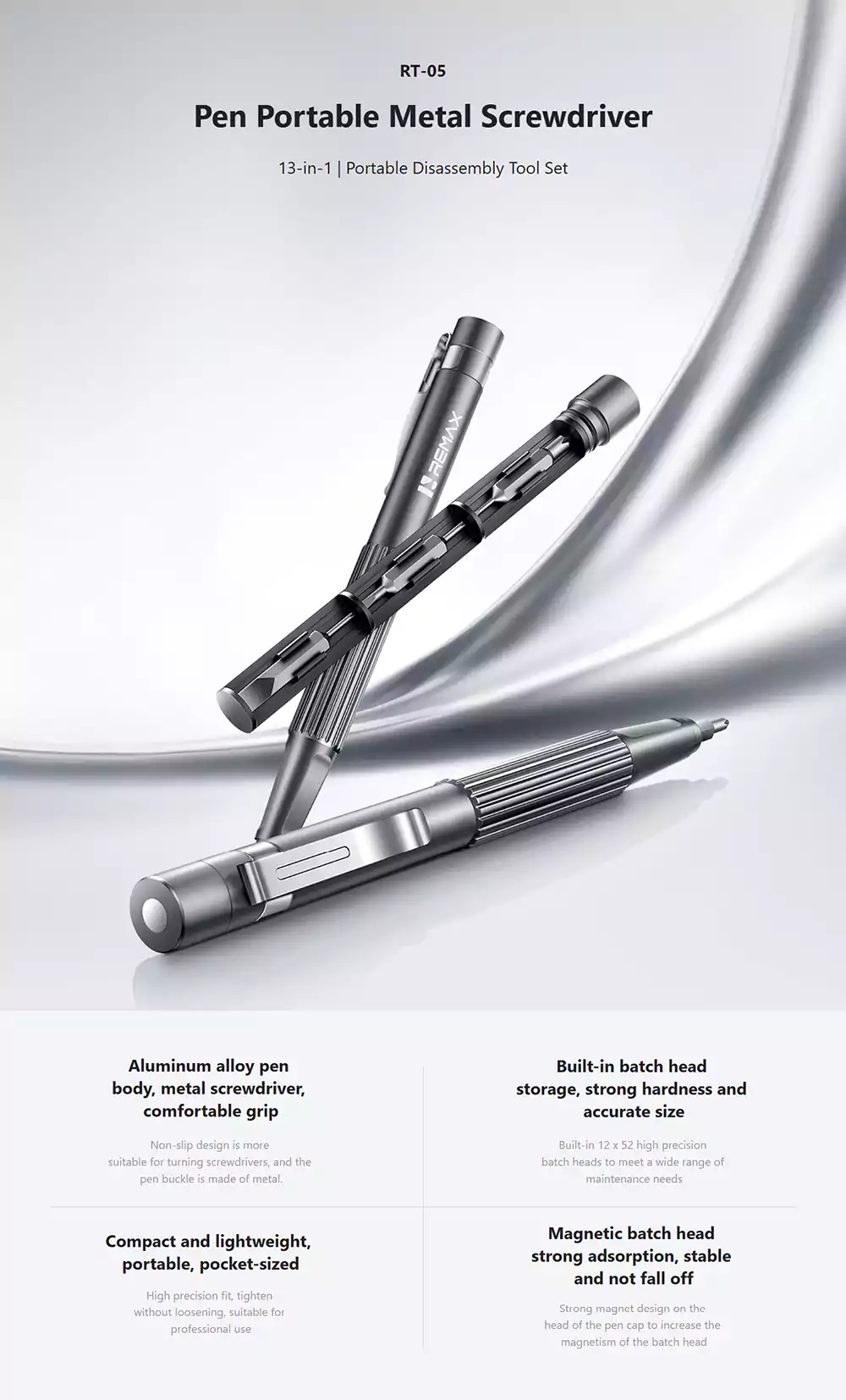Remax RT-05 13-in-1 Portable Assemble Screwdriver Toolkit Pen