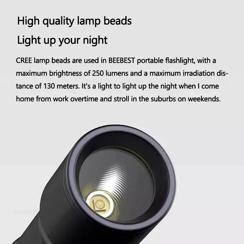 Xiaomi Beebest F1 Portable LED Flashlight 3