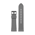 22mm Leather Silicone Strap for Smart watches Silver