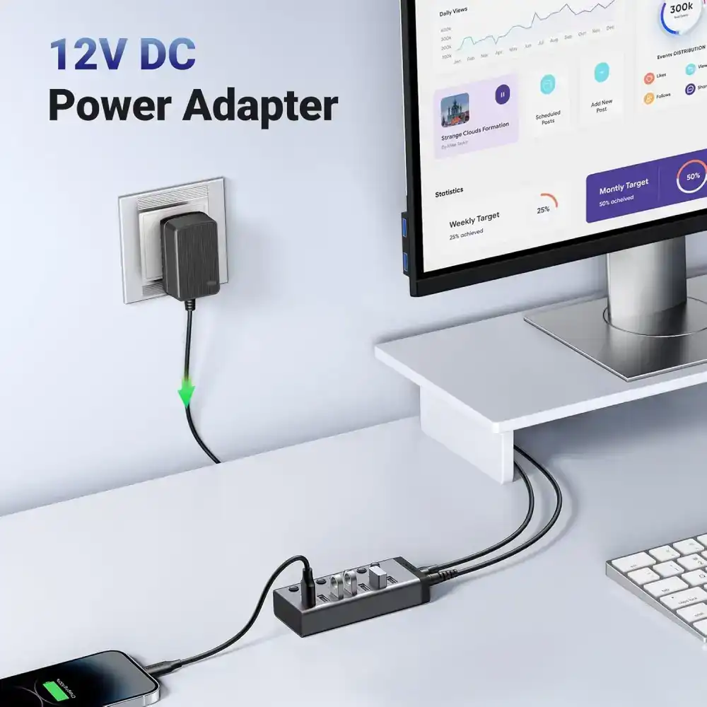 4-Ugreen 7-Port USB 3.0 Hub CM481