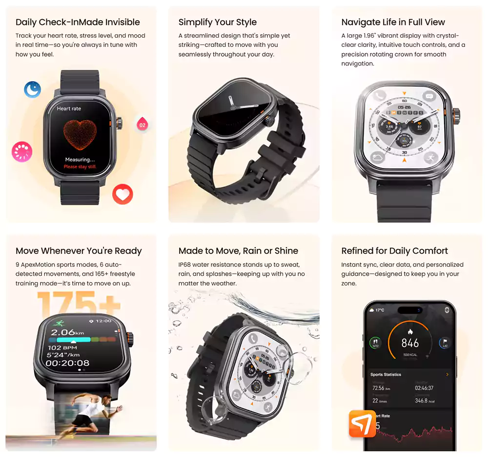 Kospet Pulse Smartwatch 6