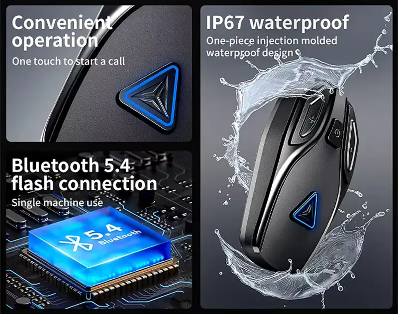 Motowolf BH1 Helmet Bluetooth Headset 3