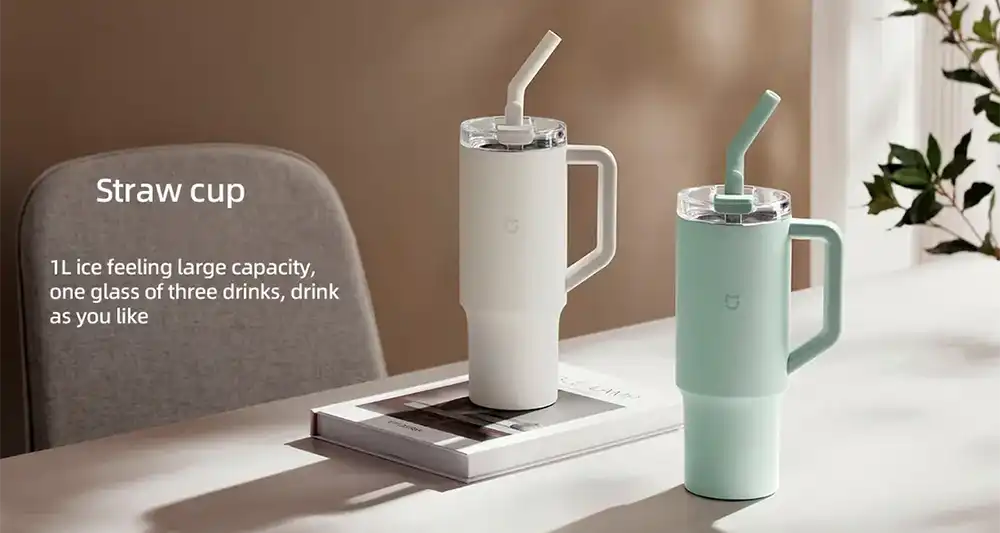 Xiaomi Mijia Straw Mug 1L Water Cup-2