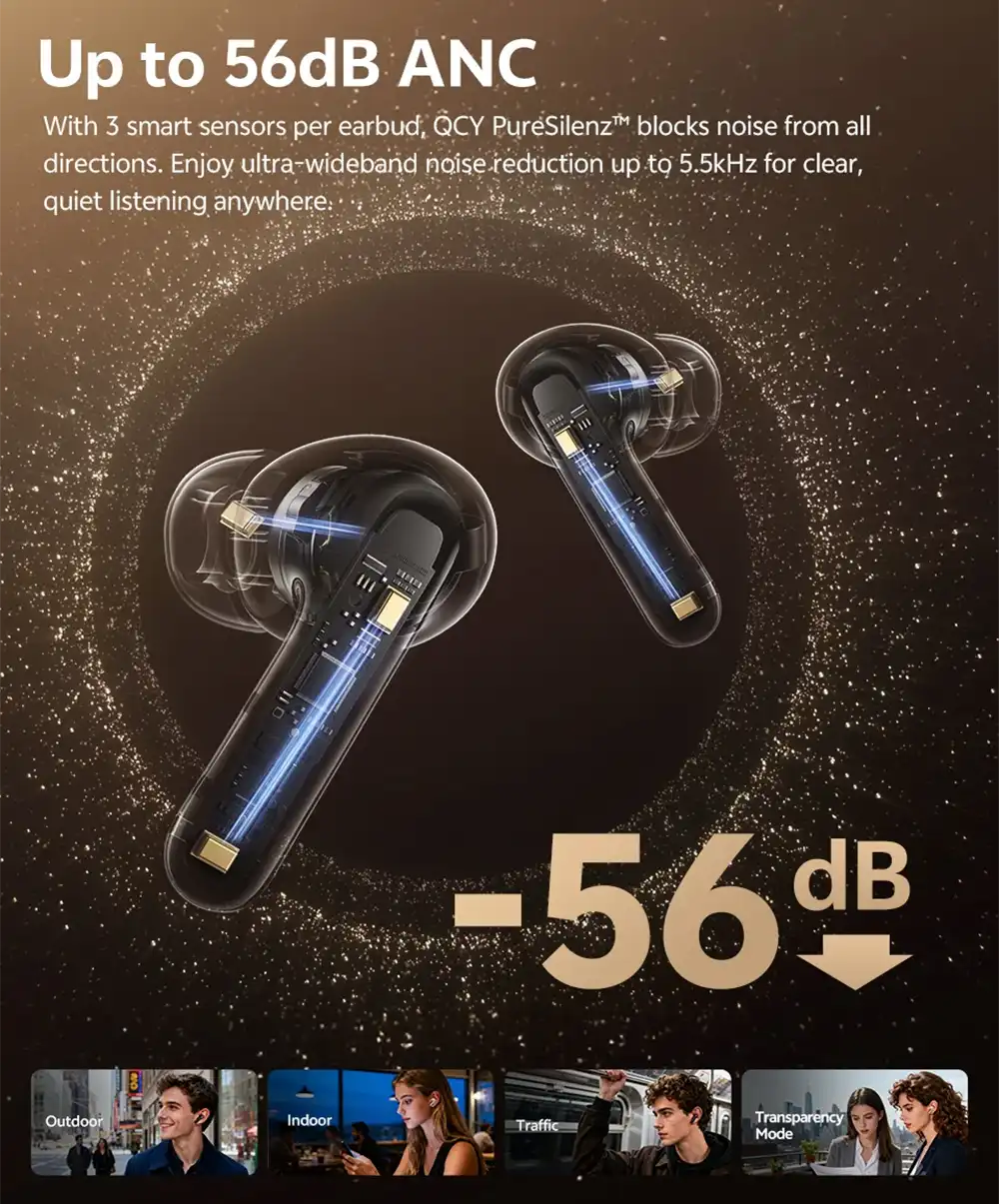 QCY N60 Melobuds ANC Wireless Earbuds 2