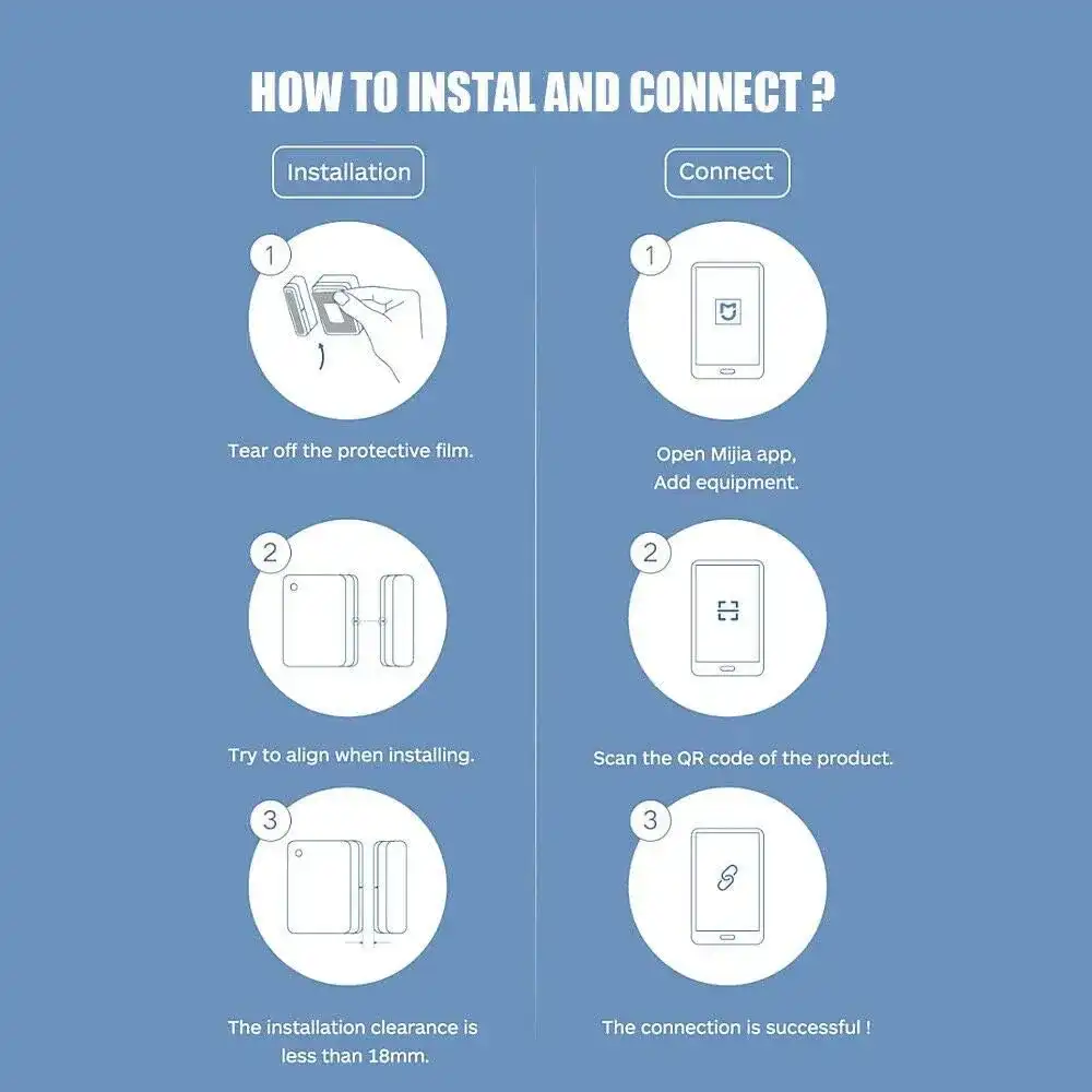 Xiaomi Mi Door and Window Sensor 2-3