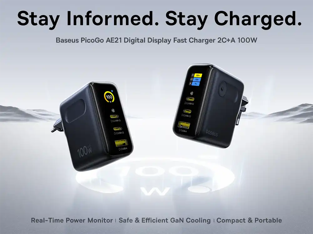 Baseus PicoGo AE21 100W 3-Port GaN Charger-2