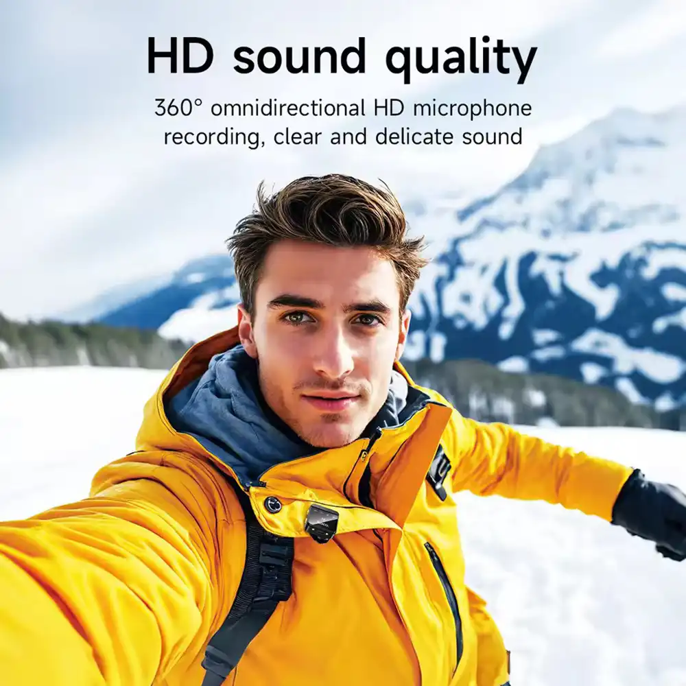 Hoco L17 Dual Mic Wireless Digital Lavalier Microphone-2