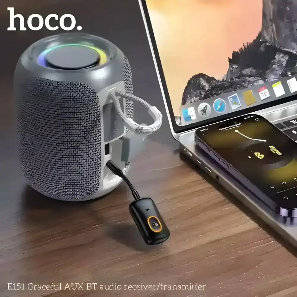 Hoco E151 AUX Bluetooth Audio Receiver Transmitter 2