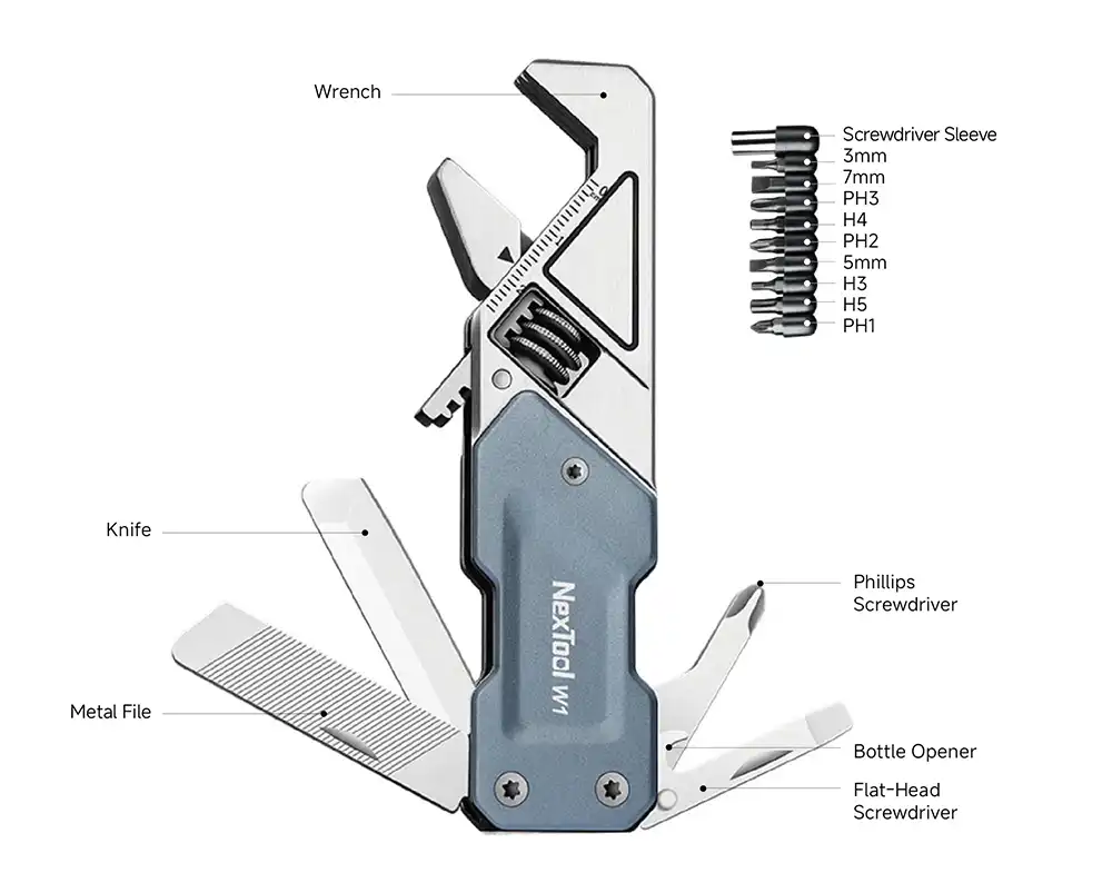 Nextool W1 Multifunctional 6-in-1 Light Duty Wrench-2