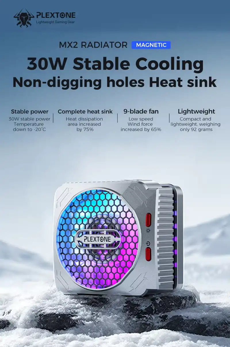 Plextone MX2 MXZ 30W Semiconductor Magnetic Phone Cooler-2