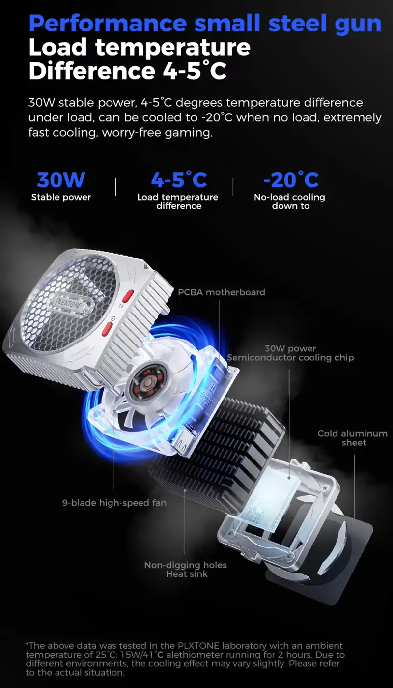 Plextone MX2 MXZ 30W Semiconductor Magnetic Phone Cooler-4