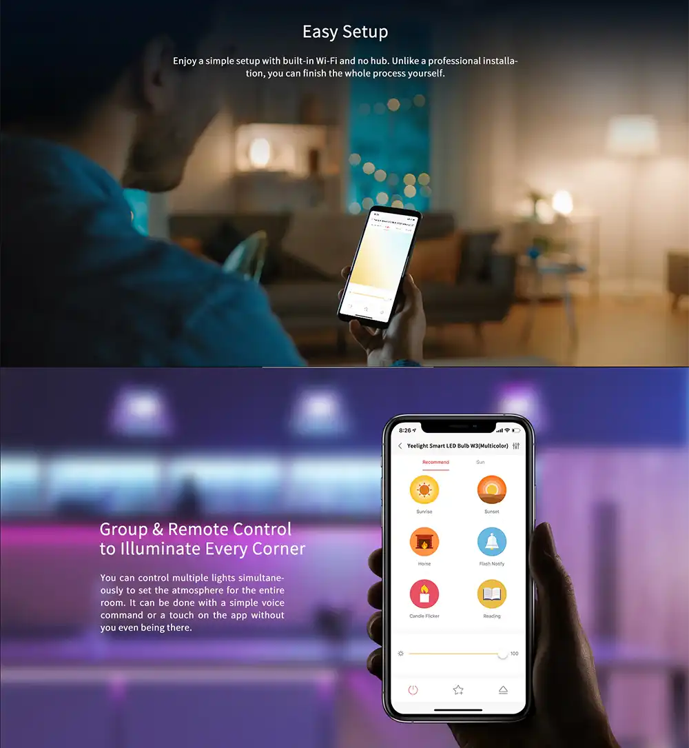 Xiaomi Yeelight W3 Colorful Smart Bulb E26-3