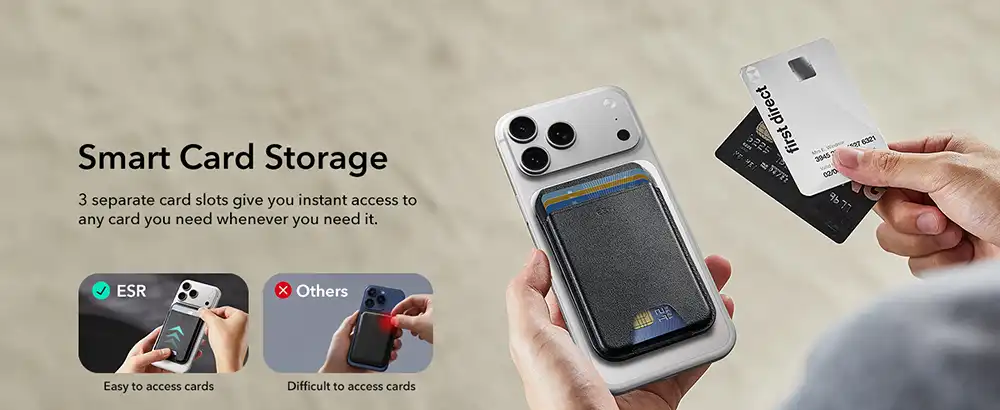 ESR Classic Series Magnetic Wallet with Adjustable Stand 5