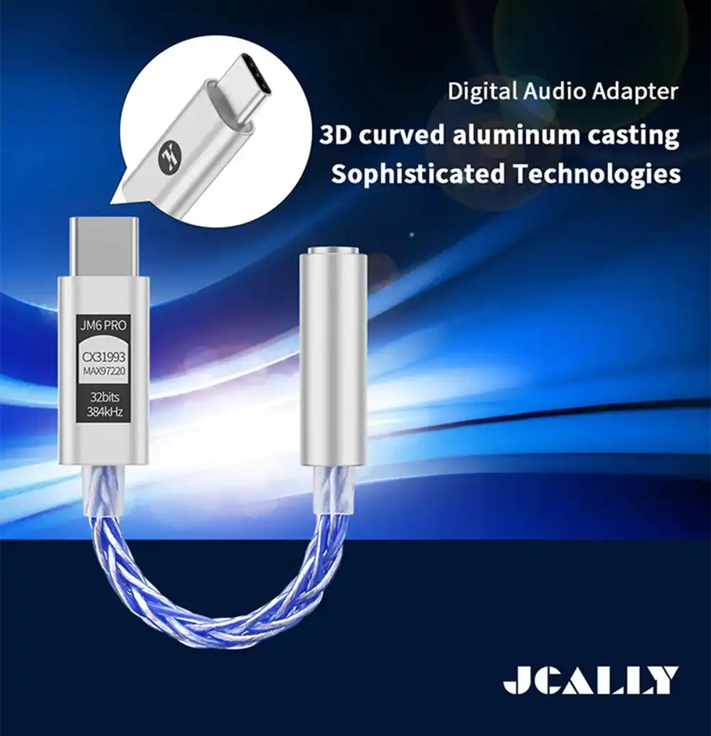 Jcally JM6 Pro Portable Amplifier Adapter DAC Dongle-2