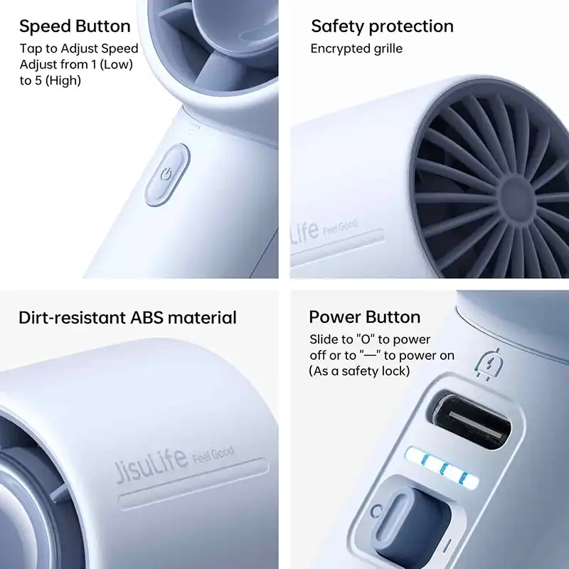 Jisulife Life 10 Portable Handheld Fan-6