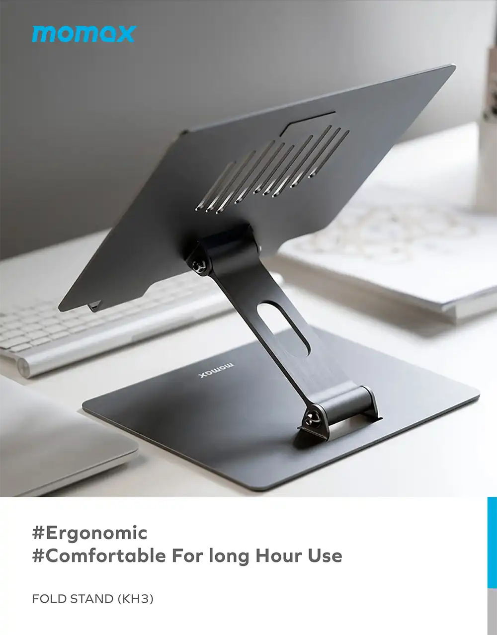 Momax KH10 Fold Stand Rotating Laptop Stand-3