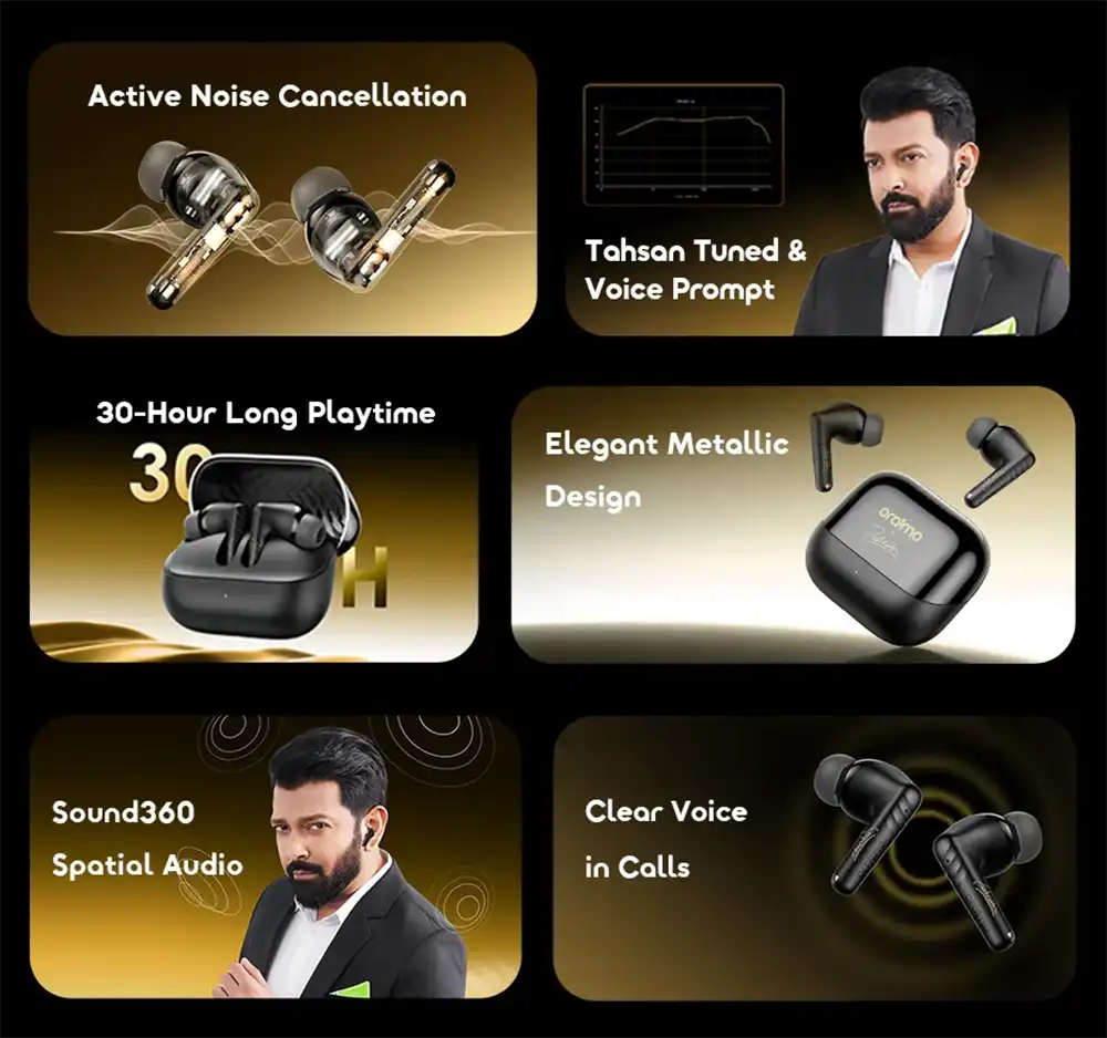 Oraimo SpaceBuds Neo+ Plus ANC TWS Earbuds-3