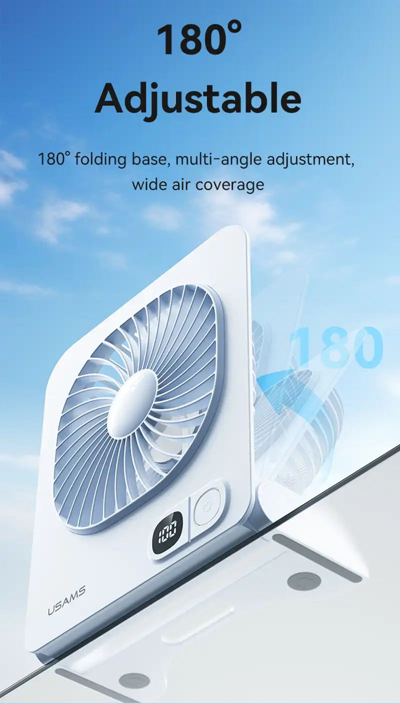 Usams ZB363 Magnetic Desktop Fan-4