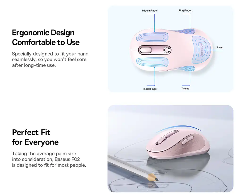 Baseus F02 Dual-Mode Wireless Mouse-3