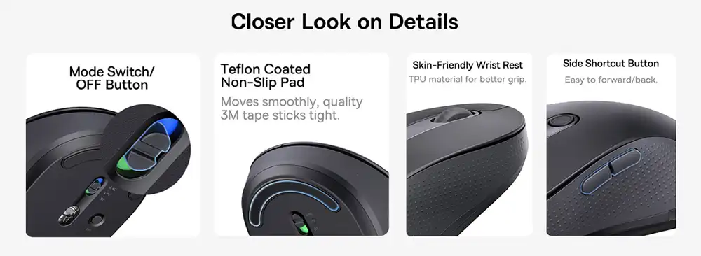 Baseus F02 Dual-Mode Wireless Mouse-5