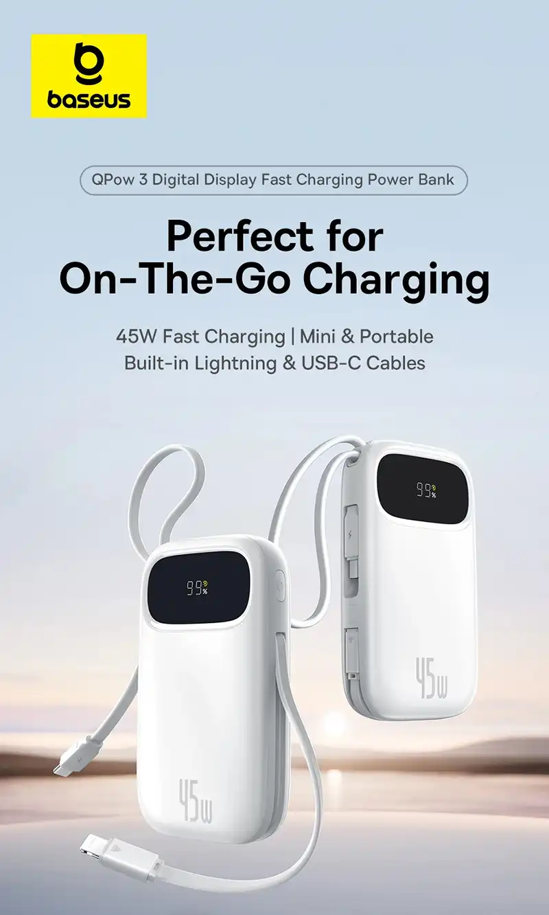 Baseus QPow 3 20000mAh 45W Fast Charging Power Bank 1
