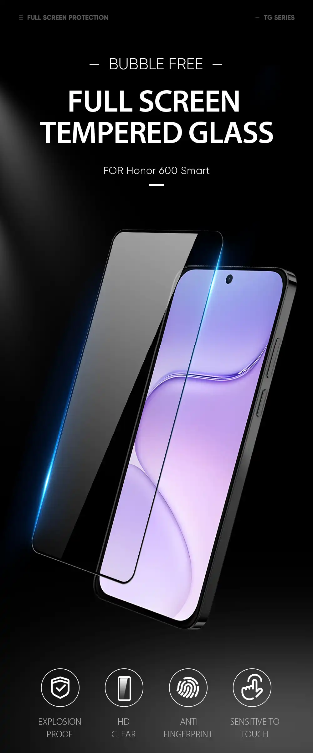 DUX DUCIS Honor 600 600 Pro Tempered Glass Screen Protector-5