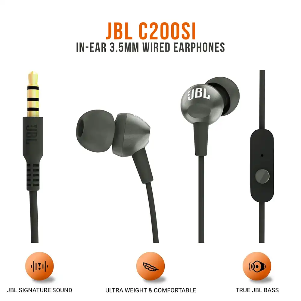 JBL C200SI In-Ear 3.5mm Wired Earphones-1
