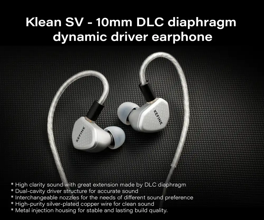 KEFINE Klean SV 10mm Dynamic Driver In-Ear Monitor Earphones-1