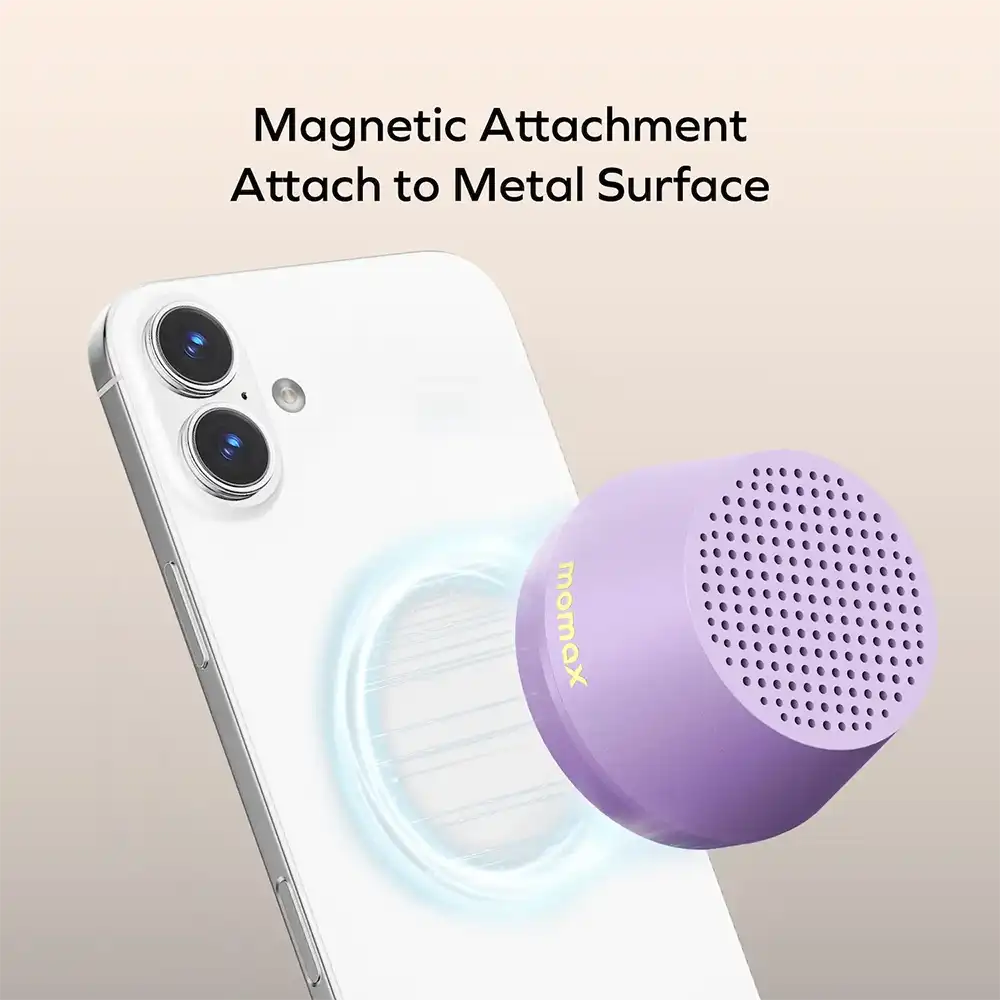 MOMAX 1-Vibe Go Lite Magnetic Bluetooth Speaker-5